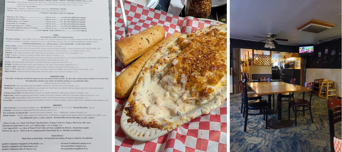 Spoleto's Pizzeria & Wine Shop Menu