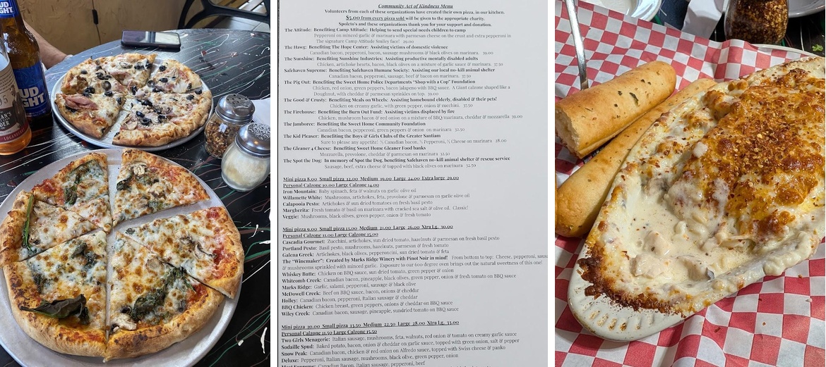 Spoleto's Pizzeria & Wine Shop Menu
